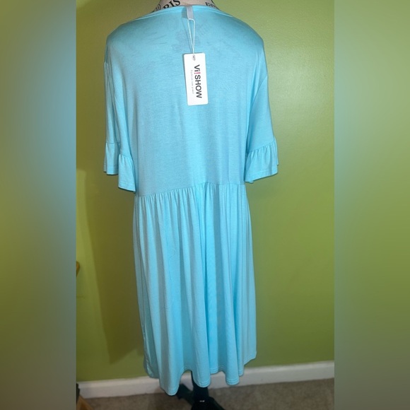 Elegant Blue Dress - Picture 3 of 5